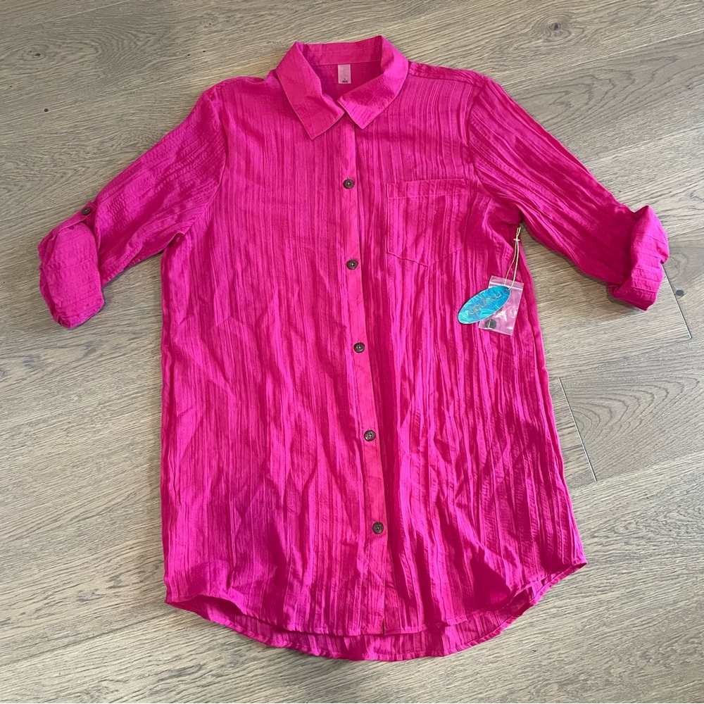 🌺MYNAH Bright Pink NWT blouse 🌺